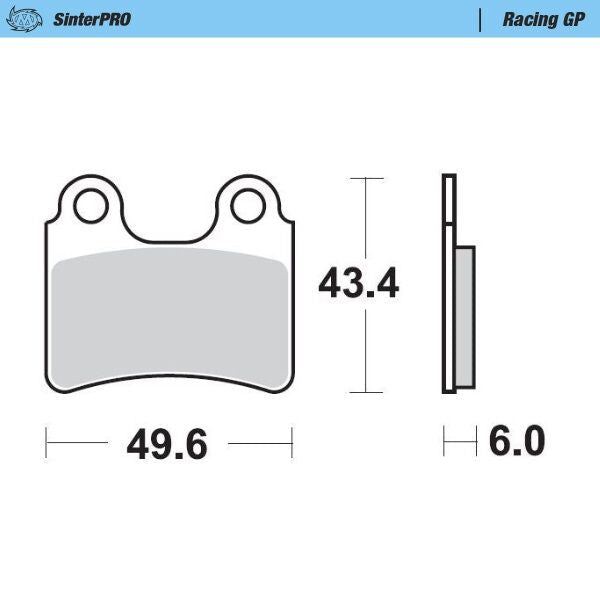 MOTO-MASTER BRAKE PAD OFFROAD SINTER PRO RACING GP 99112
