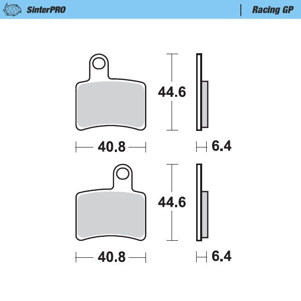 MOTO-MASTER BRAKE PAD OFFROAD SINTER PRO RACING GP 099312
