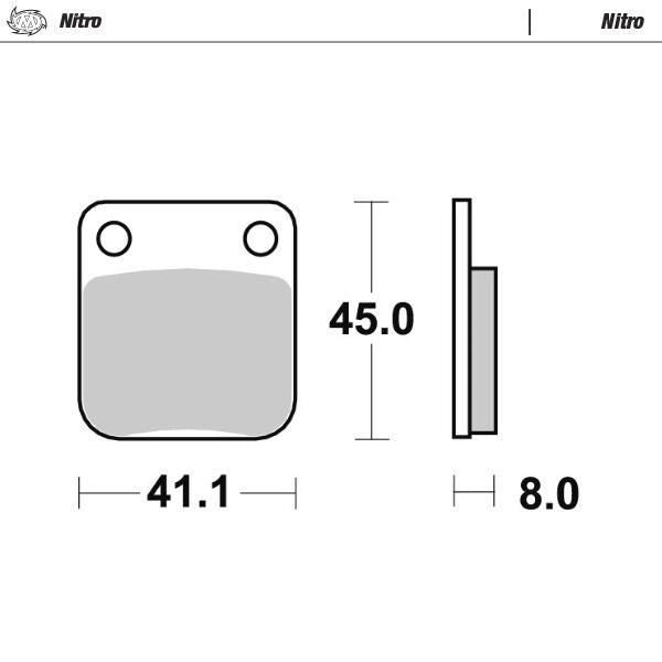 MOTO-MASTER BRAKE PAD OFFROAD NITRO 90021