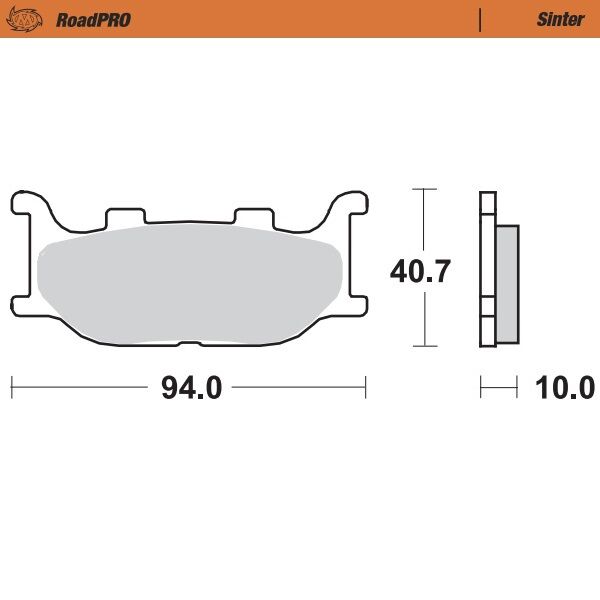 MOTO-MASTER BRAKE PAD ROADPRO SINTER 403801