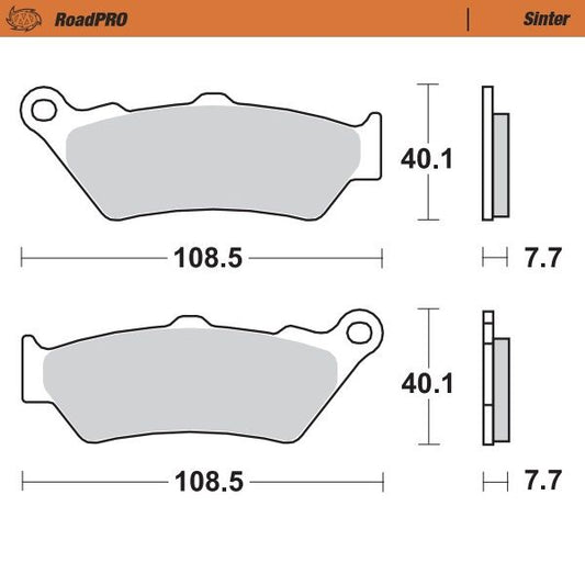MOTO-MASTER BRAKE PAD ROADPRO SINTER 403302