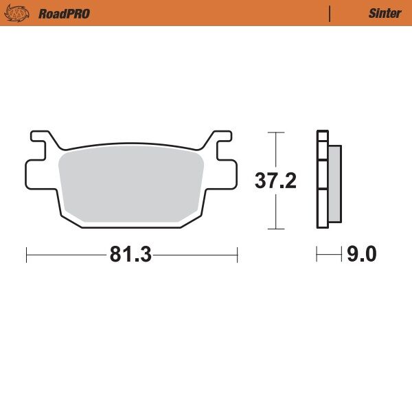MOTO-MASTER BRAKE PAD ROADPRO SINTER SCOOTER 401203
