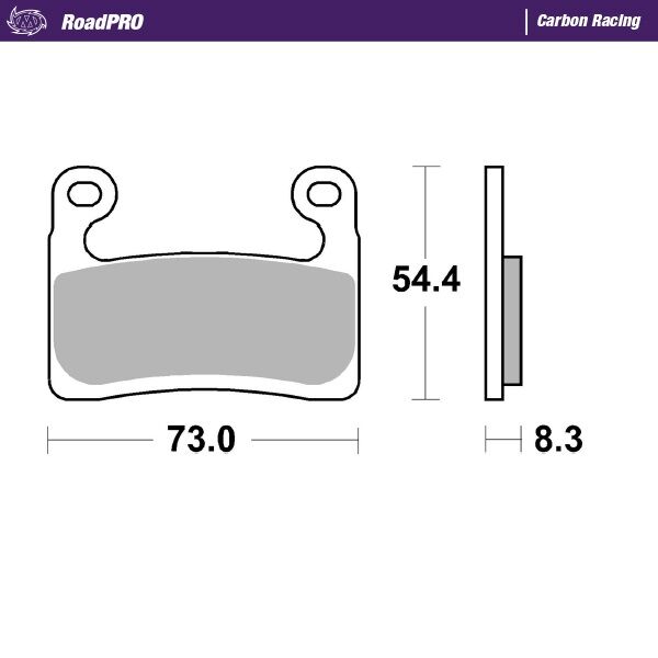 MOTO-MASTER BRAKE PAD CARBON RACING 413506
