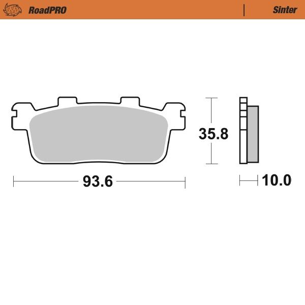 MOTO-MASTER BRAKE PAD SINTER SCOOTER 413303