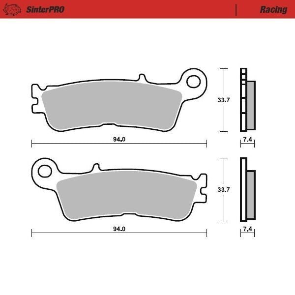 MOTO-MASTER BRAKE PAD SINTERPRO RACING 99811