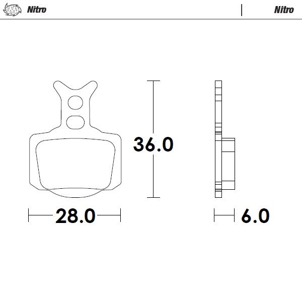 MOTO-MASTER BRAKE PADS NITRO 82821