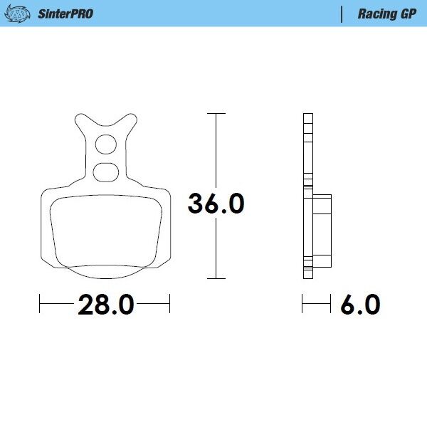 MOTO-MASTER BRAKE PAD RACING GP SINTERPRO OFFROAD 82812