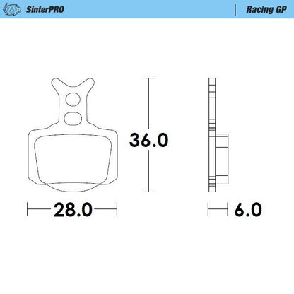 MOTO-MASTER BRAKE PAD RACING GP SINTERPRO OFFROAD 82812