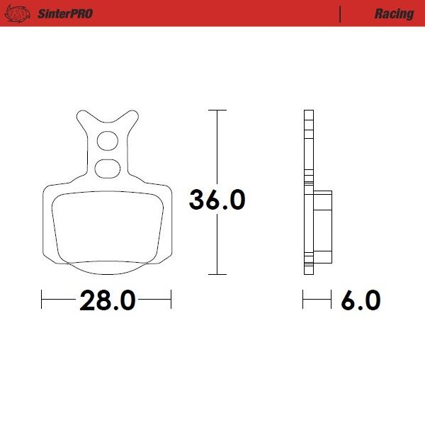MOTO-MASTER BRAKE PAD SINTER PRO RACING OFFROAD 82811