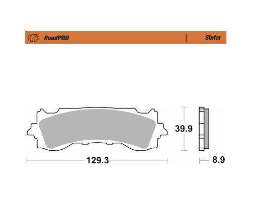 MOTO-MASTER BRAKE PAD ROADPRO SINTER 417101