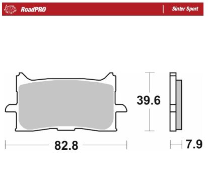 MOTO-MASTER BRAKE PAD ROADPRO SINTER SPORT 412705