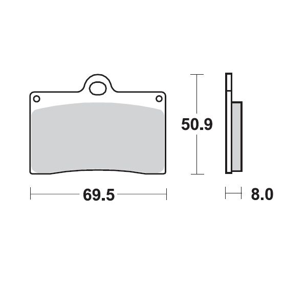 MOTO-MASTER BRAKE PAD CERAMIC 402004