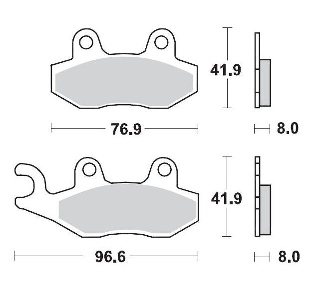MOTO-MASTER BRAKE PAD CERAMIC 402904