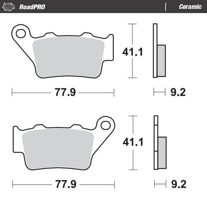 MOTO-MASTER BRAKE PAD CERAMIC 403404