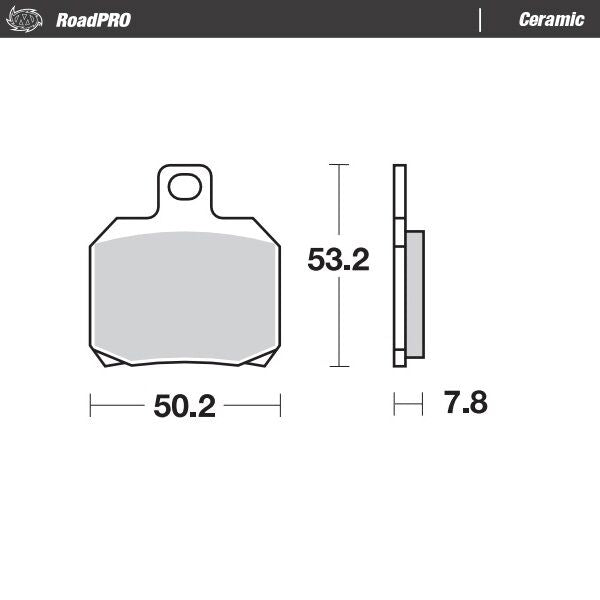 MOTO-MASTER BRAKE PAD CERAMIC 404804