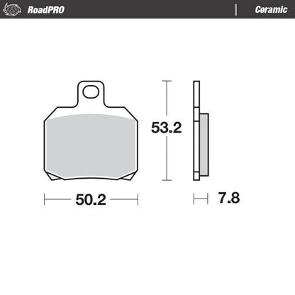 MOTO-MASTER BRAKE PAD CERAMIC 404804