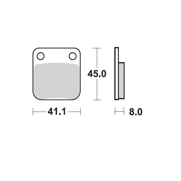 MOTO-MASTER BRAKE PAD CERAMIC 409204