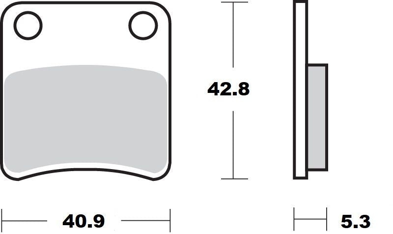 MOTO-MASTER BRAKE PAD CERAMIC 412404