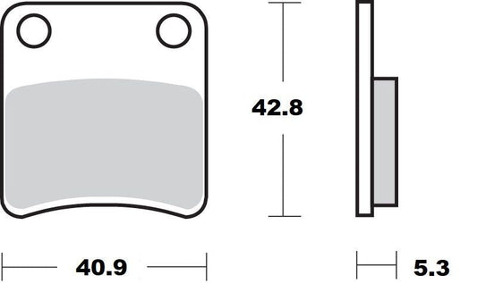 MOTO-MASTER BRAKE PAD CERAMIC 412404
