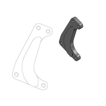 MOTO-MASTER RELOCATION BRACKET BRAKE CALIPER SM RACING 320MM 211018