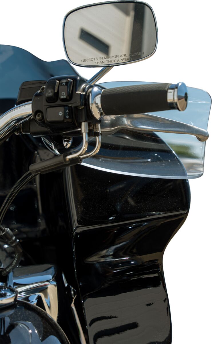 KLOCK WERKS Flare® Handguards - Harley-Davidson Hydraulic Clutch - Clear KWS-01-0121-HC