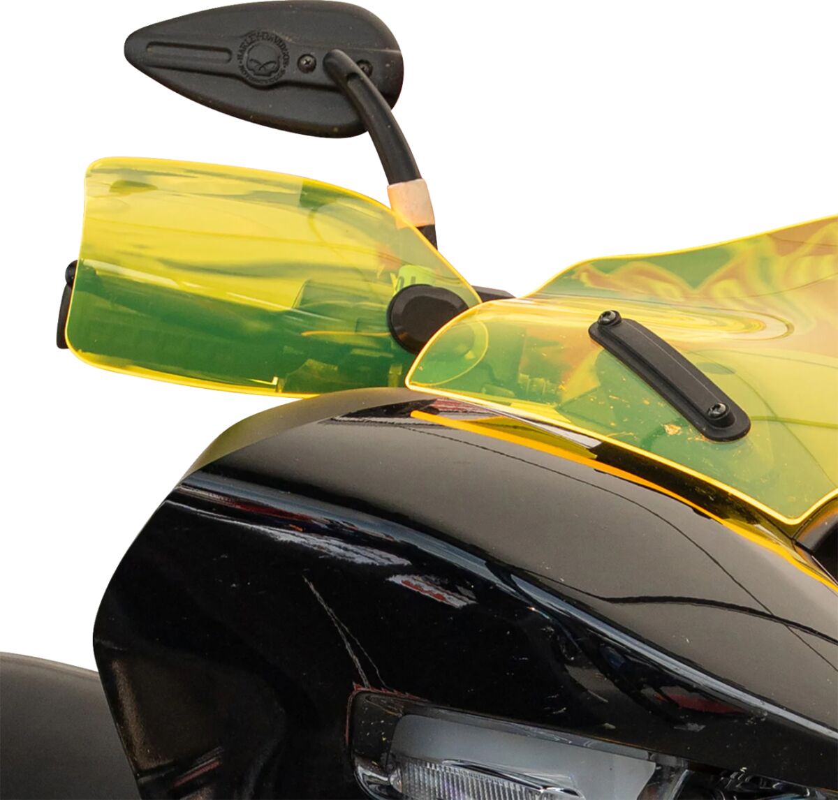 KLOCK WERKS Flare® Handguards - Harley-Davidson Hydraulic Clutch - Yellow Ice KWS-01-0126-HC
