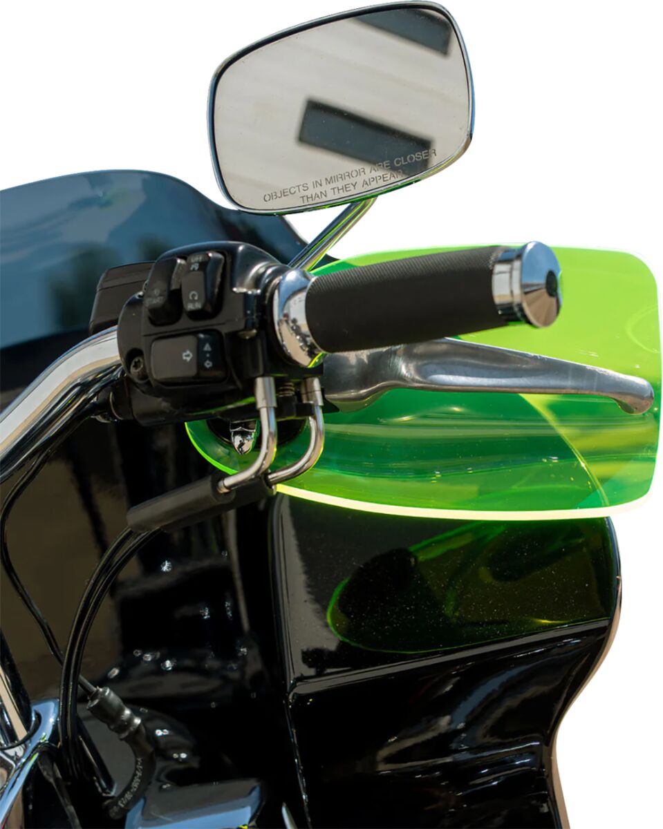 KLOCK WERKS Flare® Handguards - Harley-Davidson Cable Clutch - Green Ice KWS-01-0127-CC