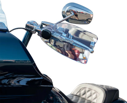 KLOCK WERKS Flare® Handguards - Harley-Davidson Cable Clutch - Blue Ice KWS-01-0128-CC