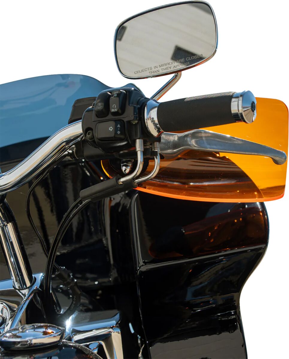 KLOCK WERKS Flare® Handguards - Harley-Davidson Cable Clutch - Orange KWS-01-0130-CC