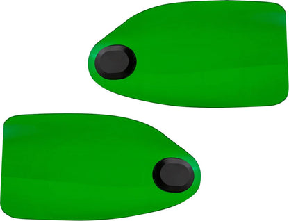 KLOCK WERKS Flare® Handguards - Harley-Davidson Hydraulic Clutch - Green KWS-01-0132-HC