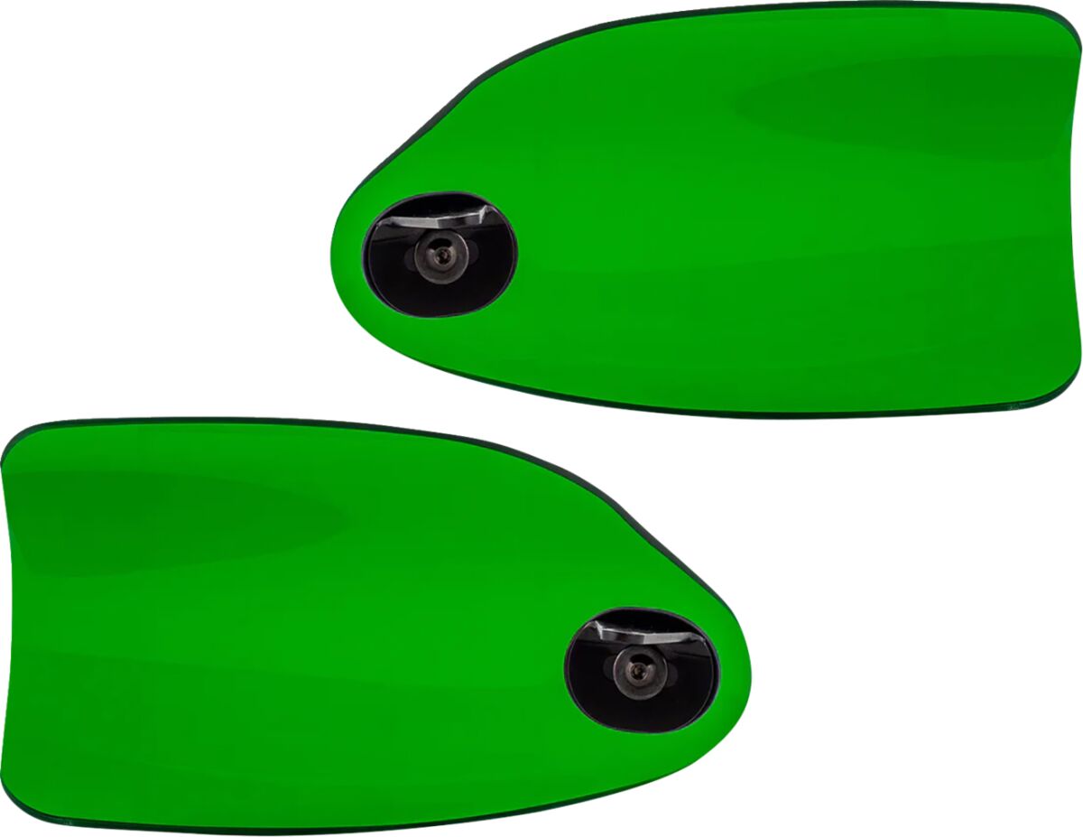 KLOCK WERKS Flare® Handguards - Harley-Davidson Hydraulic Clutch - Green KWS-01-0132-HC