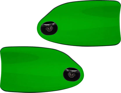 KLOCK WERKS Flare® Handguards - Harley-Davidson Hydraulic Clutch - Green KWS-01-0132-HC