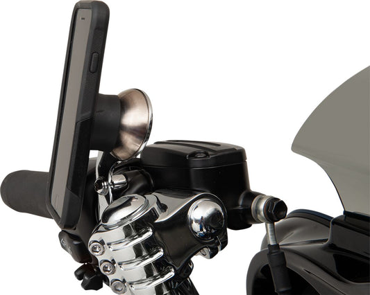 KLOCK WERKS DEVICE MOUNT IOMOUNTS™ LEFT HARLEY CHROME KWD-01-0380