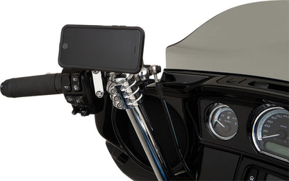 KLOCK WERKS DEVICE MOUNT IOMOUNTS™ LEFT HARLEY CHROME KWD-01-0380