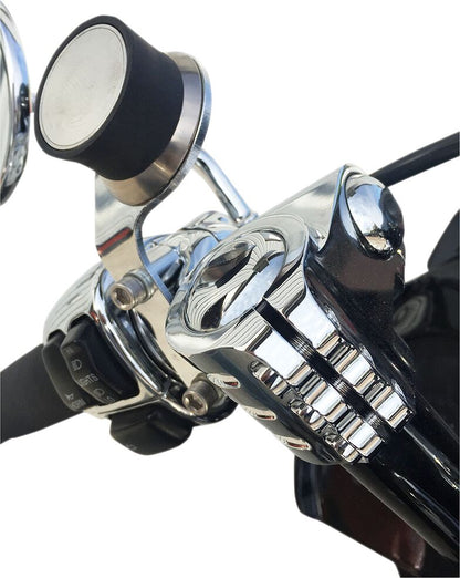 KLOCK WERKS DEVICE MOUNT IOMOUNTS™ LEFT HARLEY CHROME KWD-01-0380