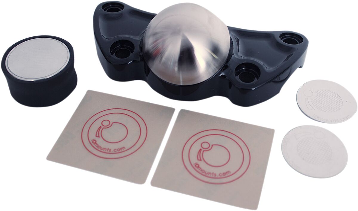 KLOCK WERKS DEVICE MOUNT IOMOUNTS™ CENTER RAISER HARLEY BLACK KWD-02-0385