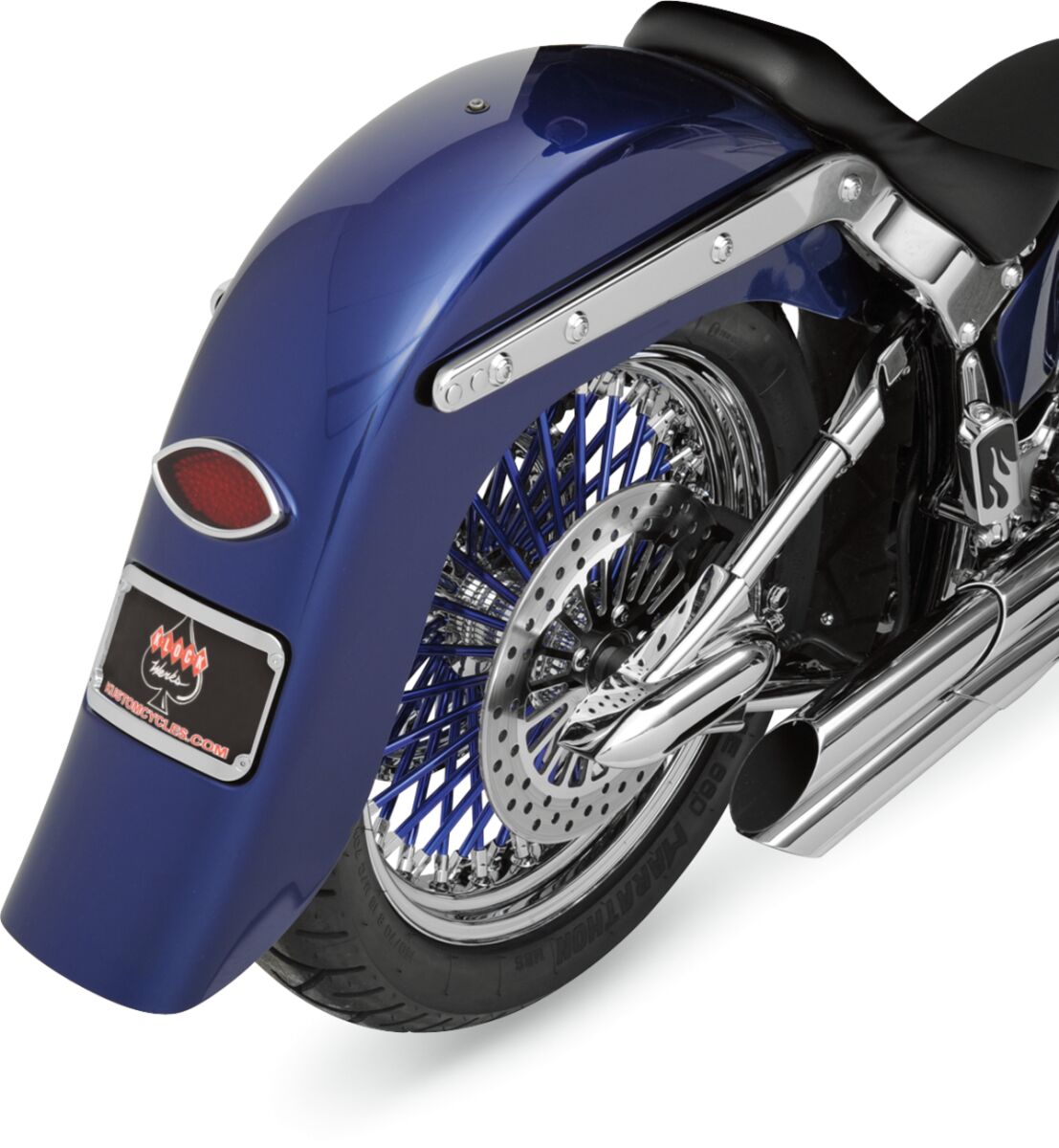 KLOCK WERKS REAR FENDER BUILDER-SERIES FRENCHED 4"-STRETCHED KWF-02-0400