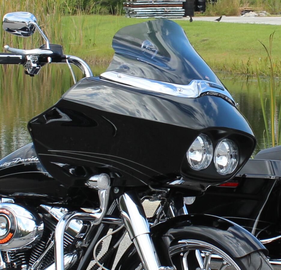 KLOCK WERKS FLARE WINDSHIELD 16" SMOKE FLT T�oV KWW-01-0232-E