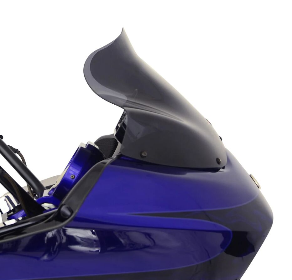KLOCK WERKS FLARE WINDSHIELD 16" SMOKE FLT T�oV KWW-01-0232-E