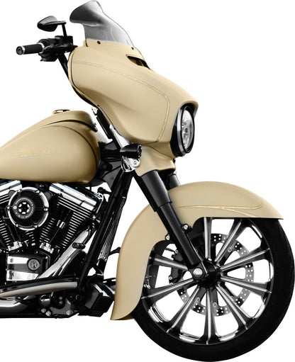 KLOCK WERKS FLARE WINDSHIELD 8.5" DARK SMOKE FLH KWW-01-0210-2014
