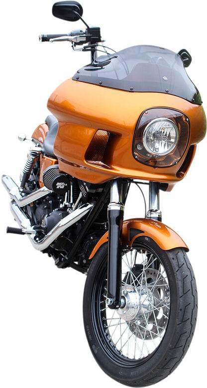 KLOCK WERKS WINDSHIELD FLARE FXRP STYLE 9" DARK SMOKE KWW-02-0500