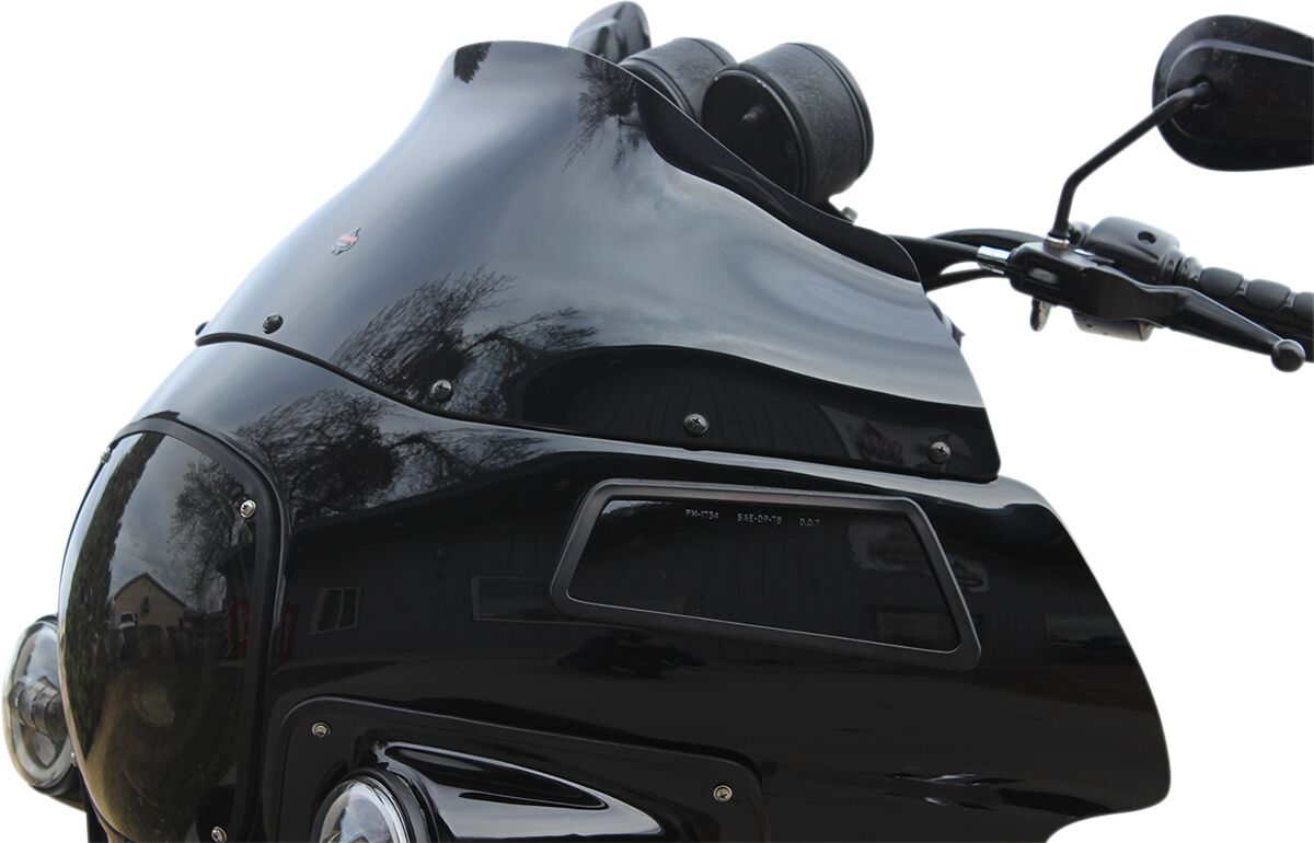 KLOCK WERKS WINDSHIELD FLARE FXRP STYLE 9" BLACK KWW-02-0501