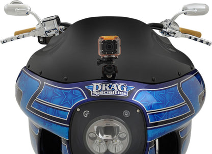 KLOCK WERKS WINDSHIELD FLARE FXRP STYLE 9" BLACK KWW-02-0501