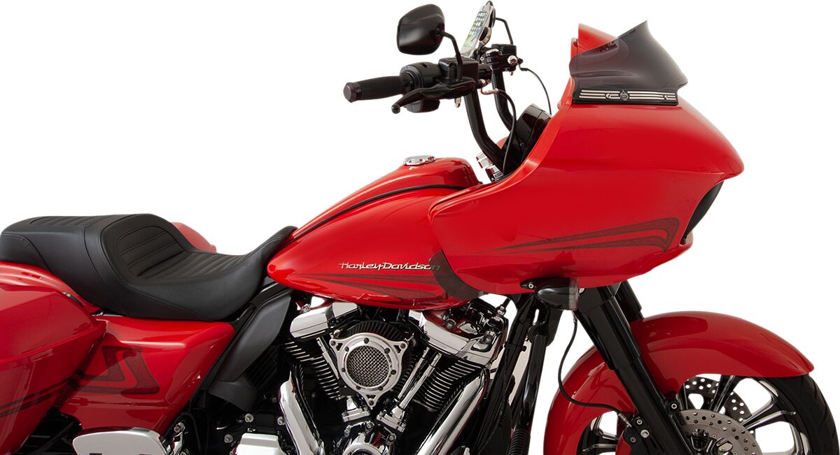 KLOCK WERKS WINDSHIELD SPORT FLARE SUPER LOW 6" ROAD DARK SMOKE KWW-01-0402