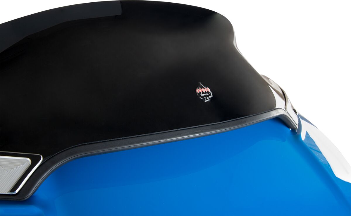 KLOCK WERKS WINDSHIELD SPORT FLARE SUPER LOW 6" ROAD BLACK KWW-01-0403