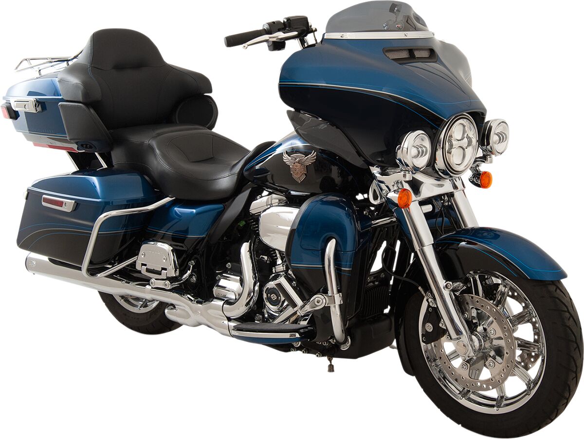 KLOCK WERKS WINDSHIELD FLARE SUPER LOW 4" FLH DARK SMOKE KWW-01-0405