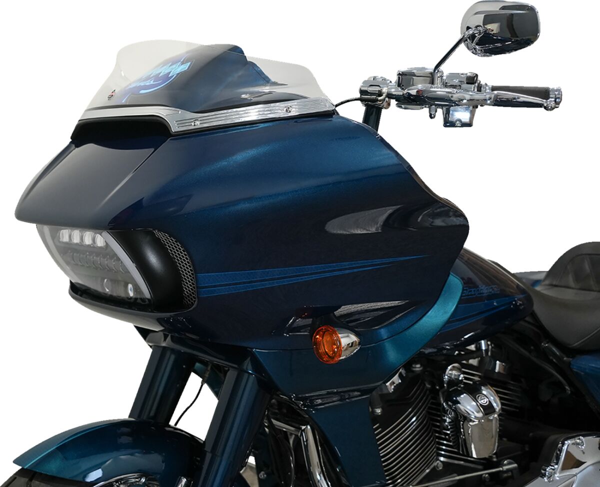 KLOCK WERKS WINDSHIELD FLARE FLTR SPORT 6" CLEAR KWW-01-0658