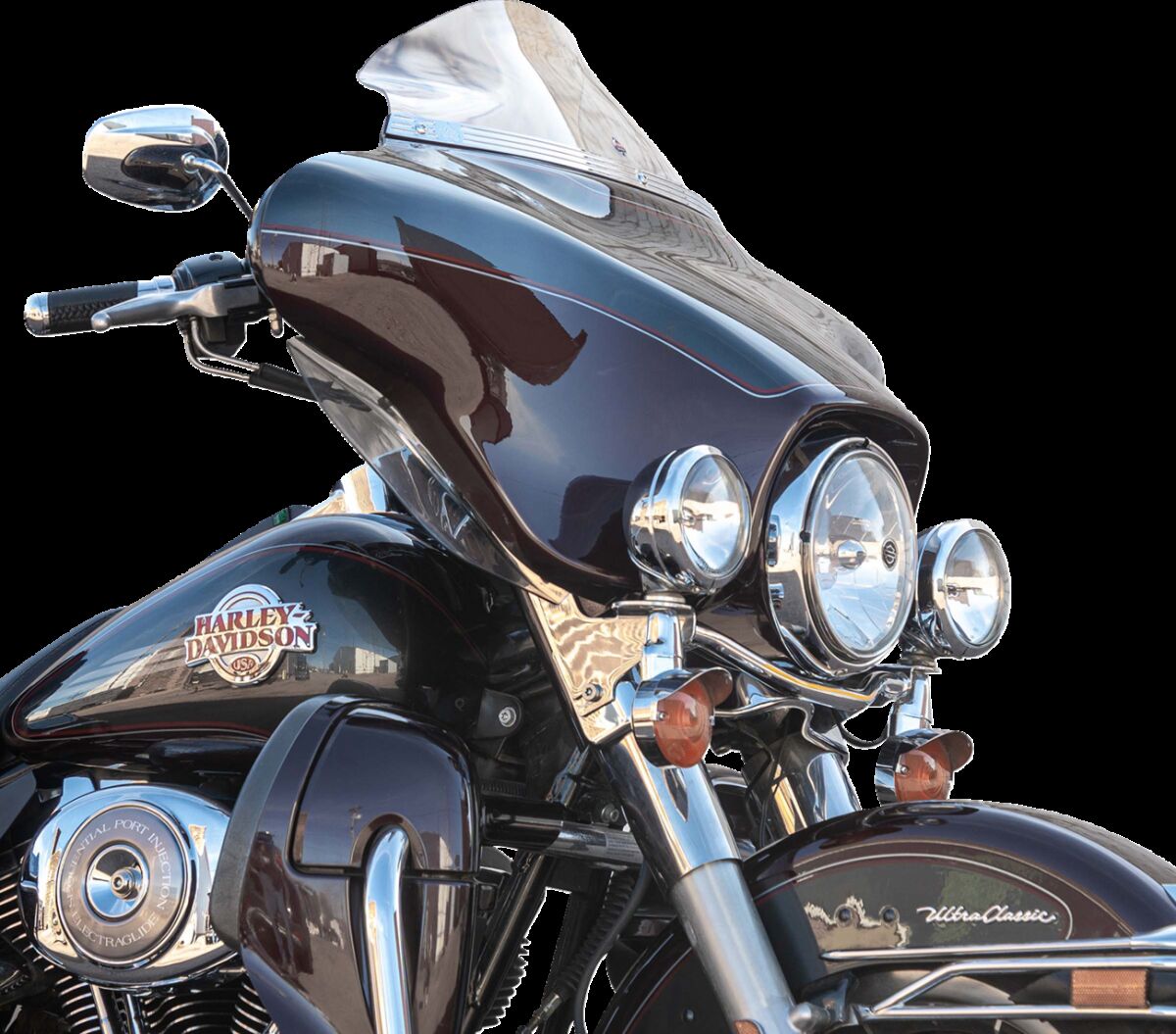 KLOCK WERKS WINDSHIELD FLARE FLH 6.5" CLEAR KWW-01-0701