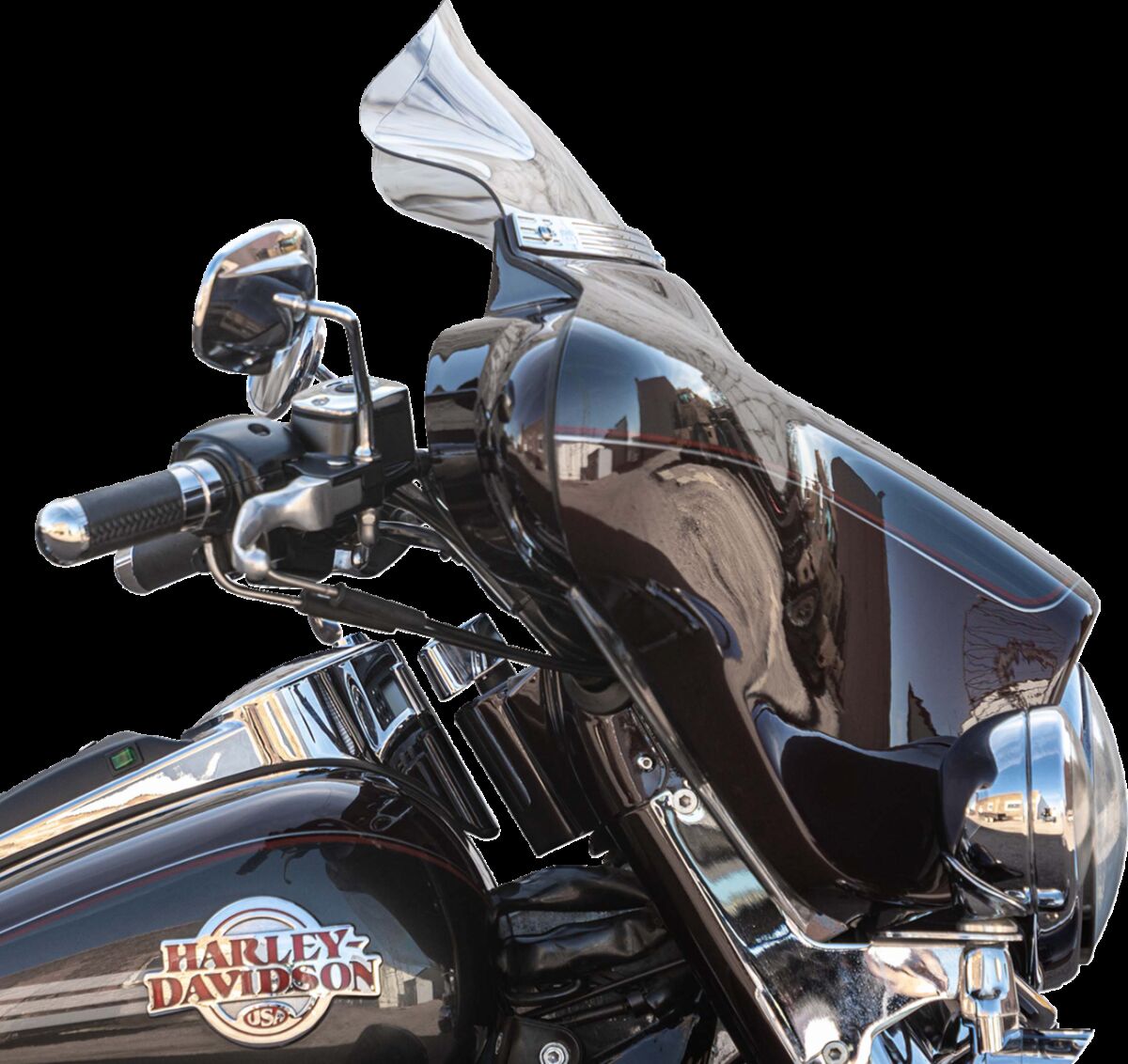 KLOCK WERKS WINDSHIELD FLARE FLH 6.5" CLEAR KWW-01-0701