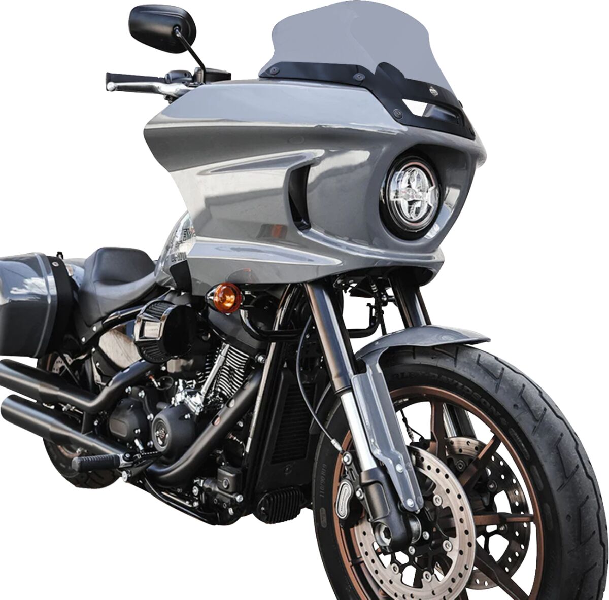 KLOCK WERKS WINDSHIELD FLARE FXLRST DRK SMK 8" W/VENT KWW-02-0621-DS